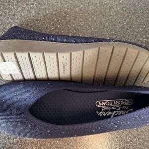 Skechers Dark Blue Air-Cooled Slip-Ons